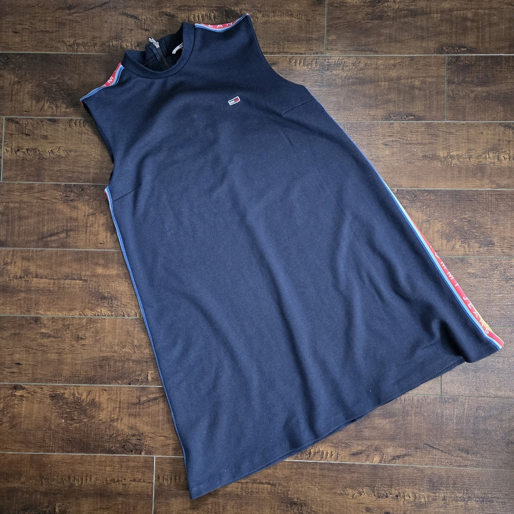 Tommy Jeans Navy Sweatshirt Dress Size XS